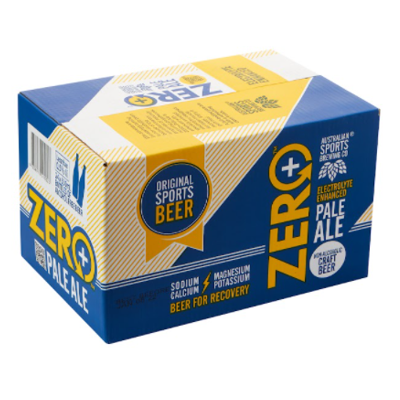 ZERO+, Pale Ale (Bottle) 24x330mL (Zero Alcohol Sports Beer)