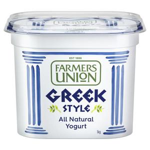 Yoghurt, Farmers Union Greek Style Tub - 1Kg